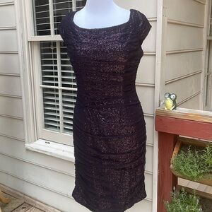 LAUREN  Sequined Bodycon Evening Dress Size 8